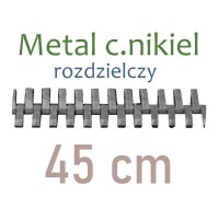 MENR  45cm zamek metal. C.NIKIEL rozdz.    WYBÓR KOLORÓW